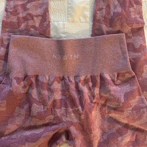 NVGTN pink camo leggings medium
